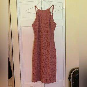 ❌ FINAL B4 RELISTING ❌ LULUS LACE DRESS ~ ROSE COLOR